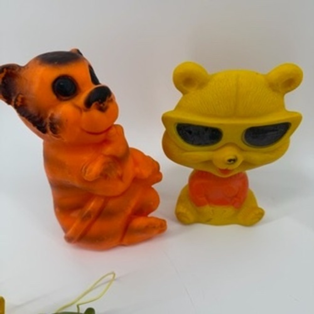 Vintage Baby Toy Lot‎ Rubber Squeaky Fisher Price Avon Cloth Book - Picture 6 of 16